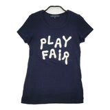APPENA APPENA DUE P84325 サイズ38 刺繍 半袖Ｔシャツ カットソー ネイビー レディース アペーナ【中古】6-0610S∞