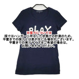 APPENA APPENA DUE P84325 サイズ38 刺繍 半袖Ｔシャツ カットソー ネイビー レディース アペーナ【中古】6-0610S∞