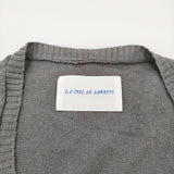 Le ciel de Harriss BN122-01400 サイズ36 リネンコットン ドルマンスリーブ カーディガン グレー レディース ルシェル ドハリス【中古】6-0303M♪