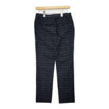 PINORE 8155-42258 サイズ40 チェック イージー パンツ ネイビー レディース ピノーレ【中古】5-1206T♪