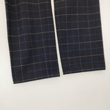 PINORE 8155-42258 サイズ40 チェック イージー パンツ ネイビー レディース ピノーレ【中古】5-1206T♪