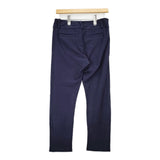 SI-HIRAI CHW-2620 サイズ38 テーパード パンツ ネイビー レディース スーヒライ【中古】5-1206T♪