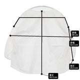 ina 七分袖 コットン プルオーバー 201153 ブラウス シャツ ホワイト レディース イナ【中古】6-0610S∞