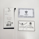 A.D.M.J. 新品 モーツァルト 前ポケ付ウォレット MALTES 定価110000円 牛革 ショルダーバッグ ブラウン レディース エーディーエムジェイ【中古】5-1121G♪