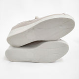 bf （神戸ビューフォート） BeauFort アイレット軽量厚底レースアップスニーカー 定価15950円 23.5cm メタリックベージュ レディース【中古】5-1121G♪