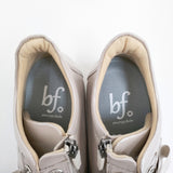 bf （神戸ビューフォート） BeauFort アイレット軽量厚底レースアップスニーカー 定価15950円 23.5cm メタリックベージュ レディース【中古】5-1121G♪