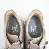 bf （神戸ビューフォート） BeauFort アイレット軽量厚底レースアップスニーカー 定価15950円 23.5cm メタリックベージュ レディース【中古】5-1121G♪