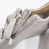 bf （神戸ビューフォート） BeauFort アイレット軽量厚底レースアップスニーカー 定価15950円 23.5cm メタリックベージュ レディース【中古】5-1121G♪