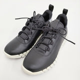 ecco gruuv flexible sole women サイズ37 定価29700円 ウォーキングシューズ レザー スニーカー ブラック ホワイト レディース エコー【中古】5-1121G♪