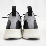 ecco gruuv flexible sole women サイズ37 定価29700円 ウォーキングシューズ レザー スニーカー ブラック ホワイト レディース エコー【中古】5-1121G♪