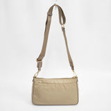 COCOCELUX GOLD ココセリュックスゴールド POCONO NYLON ナイロンショルダーバッグ ミンクベージュ ショルダーバッグ ベージュ レディース【中古】5-1206G◎