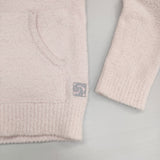 kashwere カシウエア フルジップパーカー サイズXS ルームウェア 部屋着 パーカー ライトピンク レディース【中古】5-1206T♪