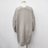 evam eva mohair silk robe モヘアシルクローブ羽織 定価33000円 カーディガン ライトグレー レディース エヴァムエヴァ【中古】5-1211T◎