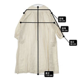 nest Robe リネンフロントタックワンピース 01201-1427 製品染め ワンピース ベージュ レディース ネストローブ【中古】6-0412M∞