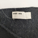 evam eva coil yarn v neck pullover コットンリネンナイロン E231K078 ニット ネイビー レディース エヴァムエヴァ【中古】6-0331M◎