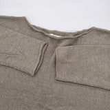 evam eva linen cotton coil yarn boat neck pullover E241K092 リネンコットン セーター ニット 24SS グレージュ レディース エヴァムエヴァ【中古】6-0303M♪