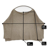 evam eva linen cotton coil yarn boat neck pullover E241K092 リネンコットン セーター ニット 24SS グレージュ レディース エヴァムエヴァ【中古】6-0303M♪