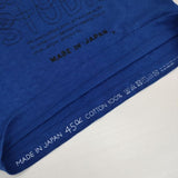 45R/45rpm 45星T-SHIRT(刺繍ロゴ) 定価10540円 半袖Ｔシャツ カットソー ブルー レディース フォーティーファイブアールピーエム【中古】6-0613S∞