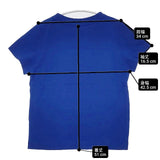 45R/45rpm 45星T-SHIRT(刺繍ロゴ) 定価10540円 半袖Ｔシャツ カットソー ブルー レディース フォーティーファイブアールピーエム【中古】6-0613S∞