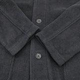 ARMEN フード付き ショート丈 サイズ0 裏地チェック コート ネイビー レディース アーメン【中古】5-1226T♪