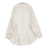 MITTAN 綾織絹麻プルオーバーシャツ 定価37400円 SH143 サイズ3 長袖シャツ 25AW ホワイト レディース ミタン/ミッタン【中古】5-1128M♪