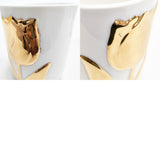 miffy 未使用品 チューリップ コップ 湯呑 2個セット 食器 ホワイト ゴールド レディース ミッフィー【中古】6-0204G◎