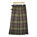 O'NEIL OF DUBLIN 新品 マキシ丈キルトスカート FASHION MAXI KILT 定価36080円 ロングスカート グリーン ブラウン レディース オニールオブダブリン【中古】5-1121T♪