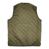 Barbour POLARQUILT WAISTCOAT ZIP IN LINER サイズL MLI0002OL91 キルティング ベスト カーキ メンズ バブアー【中古】5-1121T♪