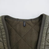 Barbour POLARQUILT WAISTCOAT ZIP IN LINER サイズL MLI0002OL91 キルティング ベスト カーキ メンズ バブアー【中古】5-1121T♪