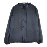 LANVIN en Bleu フリル 38 ブラウス シャツ 濃紺 ネイビー レディース ランバンオンブルー【中古】6-0221M∞