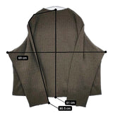 Conges payes/ADIEU TRISTESSE コットンポンチ ノーカラージャケット カーキ レディース コンジェ ペイエ/アデュートリステス【中古】6-0101M∞