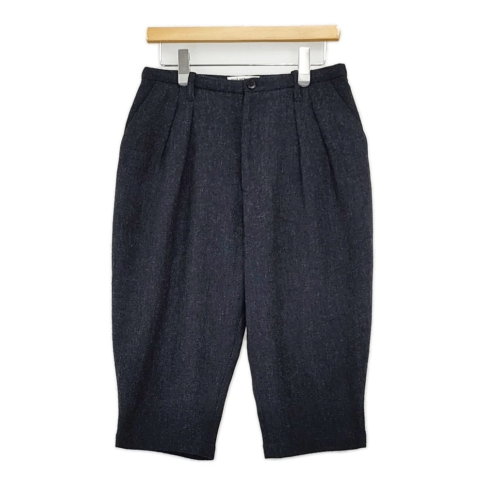 【美品】ミナペルホネン 24SS pierre HALF PANTS サイズ38 mina perhonen Lewis ウールタックヘリンボーンパンツ sa4311 サイズ38