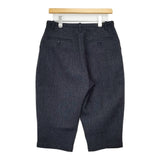 mina perhonen Lewis ウールタックヘリンボーンパンツ sa4311 サイズ38 クロップドパンツ ネイビー レディース ミナペルホネン【中古】5-1206T♪