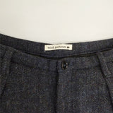 mina perhonen Lewis ウールタックヘリンボーンパンツ sa4311 サイズ38 クロップドパンツ ネイビー レディース ミナペルホネン【中古】5-1206T♪