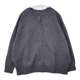 STAMP AND DIARY Z.HINCHLIFFE & SONS ラムズウール2wayカーディガン ポケット付き Cグレー レディース スタンプ アンド ダイアリー【中古】5-1206T♪