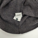 STAMP AND DIARY Z.HINCHLIFFE & SONS ラムズウール2wayカーディガン ポケット付き Cグレー レディース スタンプ アンド ダイアリー【中古】5-1206T♪