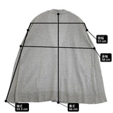 Sabbatum 綿コーマ天竺編みスラッシュポケットカーディガン 定価11880円 SA-34210 カーディガン 24AW グレー レディース サバタム【中古】6-0221M∞