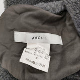 archi CANVAS BOA REVERSIBLE COAT 定価54000円 リバーシブル コート グレー レディース アーキ【中古】5-1211A◎