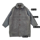 archi CANVAS BOA REVERSIBLE COAT 定価54000円 リバーシブル コート グレー レディース アーキ【中古】5-1211A◎