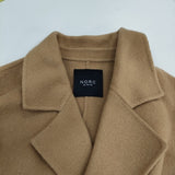 N.O.R.C 910006-9104 リバーウールコート 定価40700円 サイズ3 リボンベルト付き チェスターコート ベージュ レディース ノーク【中古】5-1230A△
