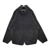 archi BOA FLEECE HIGH NECK PULLOVER 定価25000円 ボア フリース ジャケット チャコールグレー レディース アーキ【中古】6-0101T∞