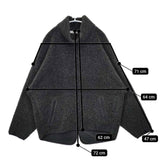 archi BOA FLEECE HIGH NECK PULLOVER 定価25000円 ボア フリース ジャケット チャコールグレー レディース アーキ【中古】6-0101T∞
