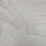 COMOLI ダブルレイヤー長袖クルー T01-05011 サイズ3 長袖Ｔシャツ カットソー ロンＴ ホワイト メンズ コモリ【中古】6-0326M∞