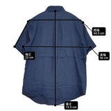 POLO RALPH LAUREN ボタンダウンリネンシャツ BD クラシックフィット サイズS 半袖シャツ ネイビー メンズ ポロ・ラルフローレン【中古】6-0424S♪
