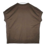 RINEN 製品染め コットン フレンチスリーブ Ｔシャツ カットソー カーキ レディース リネン【中古】6-0613S∞