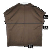 RINEN 製品染め コットン フレンチスリーブ Ｔシャツ カットソー カーキ レディース リネン【中古】6-0613S∞