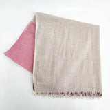 nest Robe 大判 マフラー 無地 ストール ピンク ボルドー レディース ネストローブ【中古】5-1206T◎