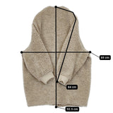 R&D.M.Co- BOA COAT 定価103400円 ノーカラー 日本製 ウール コート ベージュ レディース オールドマンズテーラー【中古】5-1219A△