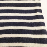 R&D.M.Co- カシミヤ ボーダー マフラー ネイビー ホワイト レディース オールドマンズテーラー【中古】5-1206T◎