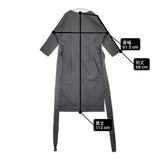 evam eva コットンペーパー E193T024 ワンピース チャコールグレー レディース エヴァムエヴァ【中古】6-0412M∞